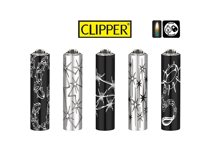 CLIPPER PIERRE ETUI METAL MICRO  STARS SPIKES (30)