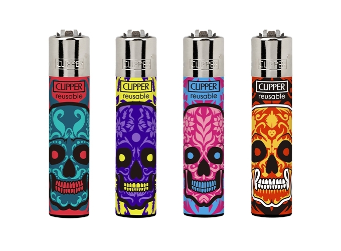 CLIPPER PIERRE MAXI  MARKED SKULL  (192)