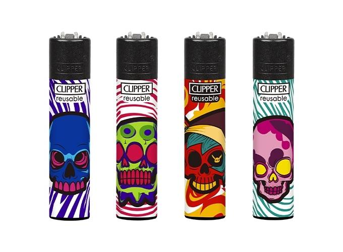 CLIPPER PIERRE MAXI  MARKED SKULL  (192)