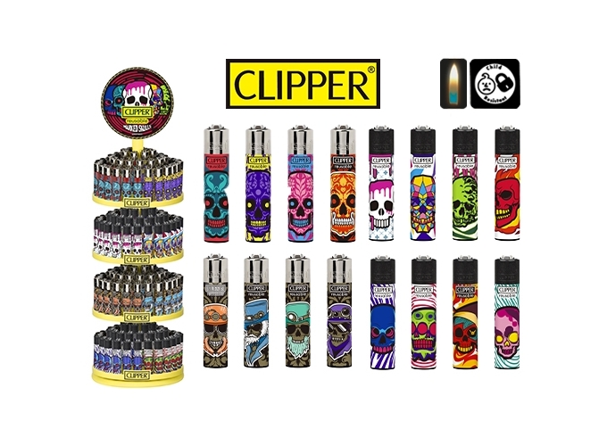 CLIPPER PIERRE MAXI  MARKED SKULL  (192)