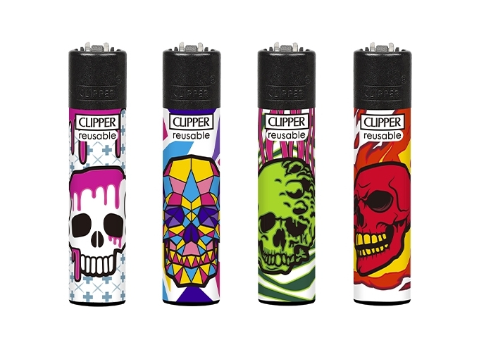 CLIPPER PIERRE MAXI  MARKED SKULL  (192)