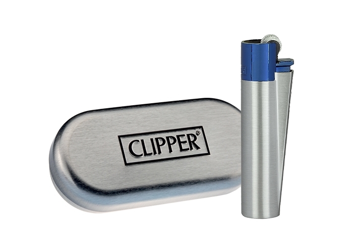 CLIPPER PIERRE MAXI METAL  BLUE AND SILVER  (12)