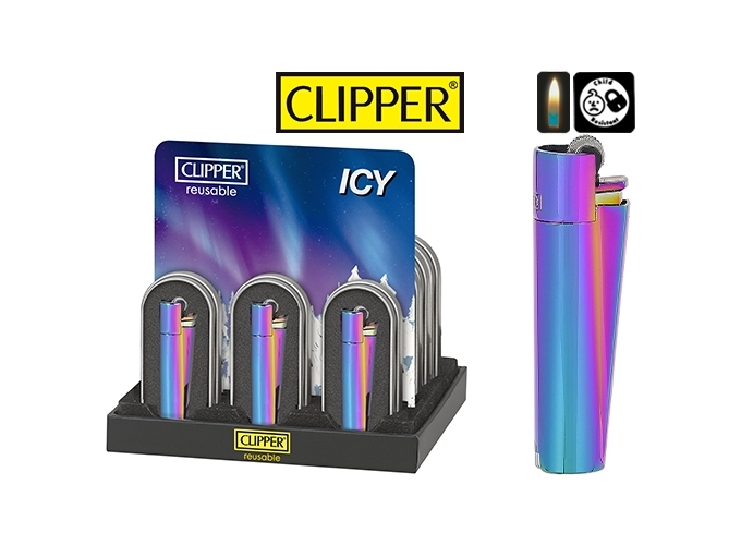 CLIPPER PIERRE MAXI METAL  ICY  (12)