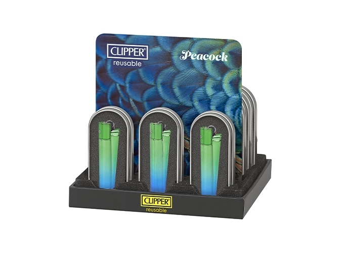 CLIPPER PIERRE MAXI METAL  PEACOCK  (12)