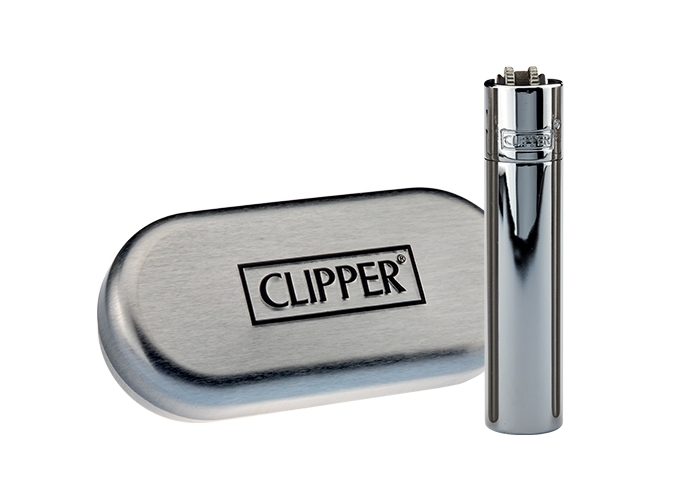 CLIPPER PIERRE MAXI METAL  SILVER  (12)