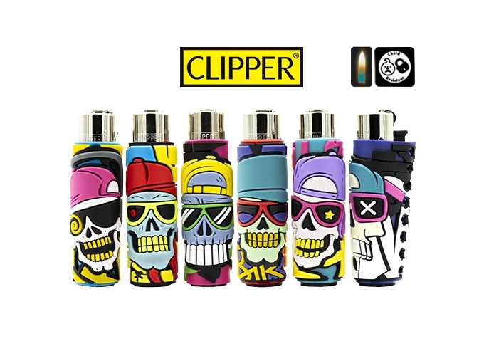 CLIPPER PIERRE POP MAXI  GRAFFITI SKULLS  (30)