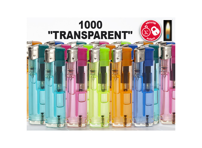 COLIS DE 1000 BRIQ. STPF ELECTR. TRANSPARENT