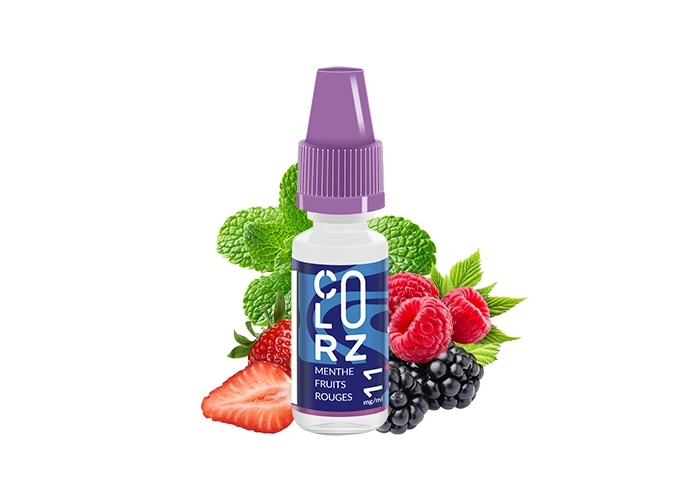 COLORZ BLEU  MENTHE, FRUITS ROUGES 11 MG ML