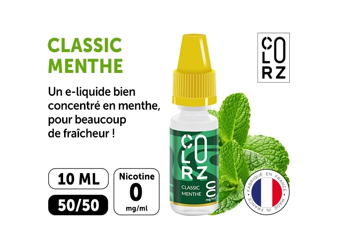 COLORZ CLASSIC MENTHOLE 00 MG ML
