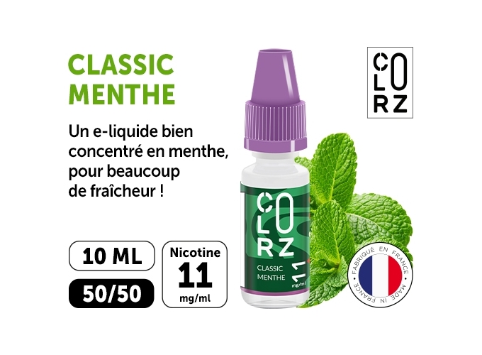 COLORZ CLASSIC MENTHOLE 11 MG ML