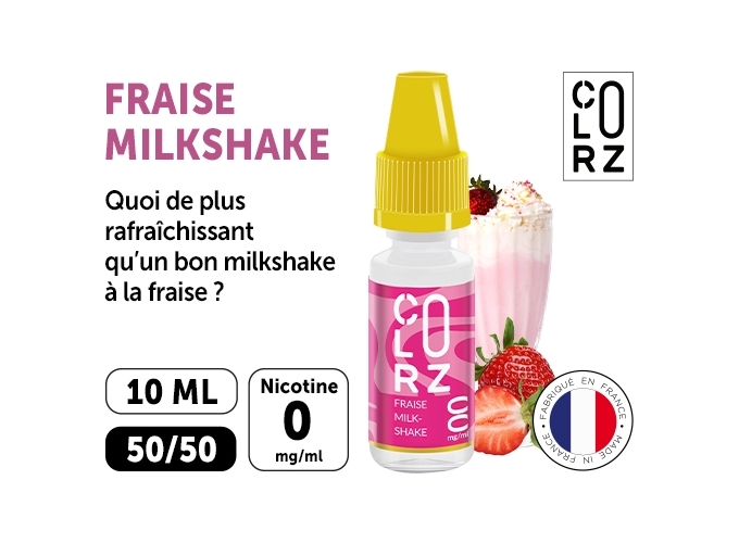 COLORZ ROSE  FRAISE MILKSHAKE 00 MG ML
