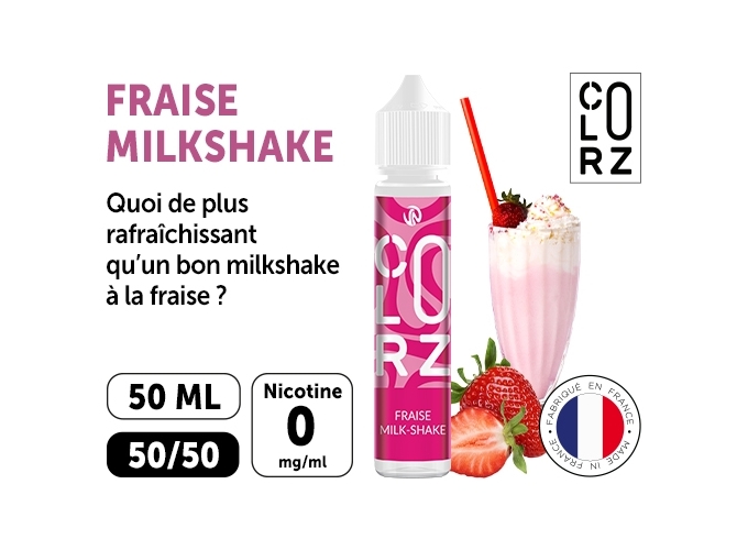 COLORZ ROSE  FRAISE MILKSHAKE 50 ML