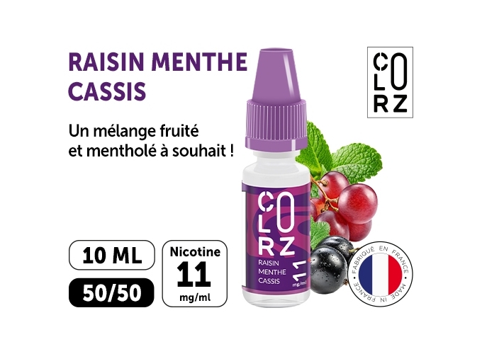 COLORZ ROUGE  RAISIN NOIR,MENTHE,CASSIS 11 MG ML