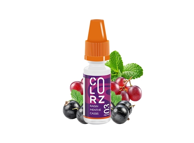 COLORZ ROUGE  RAISIN NOIR,MENTHE,CASSIS 3 MG ML