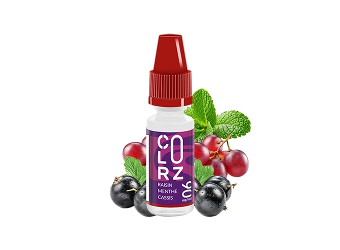 COLORZ ROUGE  RAISIN NOIR,MENTHE,CASSIS 6 MG ML