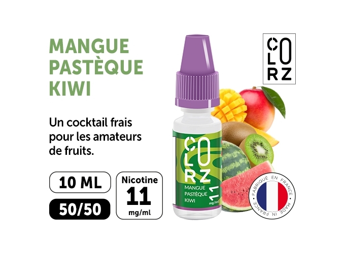 COLORZ VERT  MANGUE,PASTEQUE,KIWI 11 MG ML
