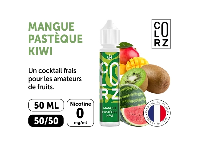COLORZ VERT  MANGUE,PASTEQUE,KIWI 50 ML