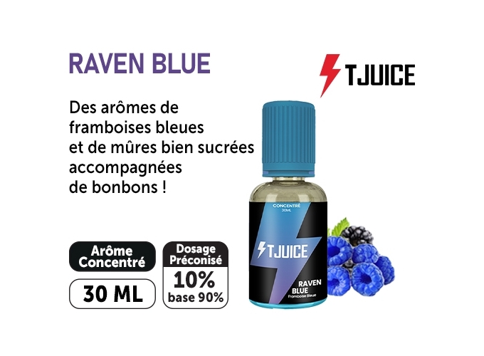 CONCENTRÉ T-JUICE 30ml  RAVEN BLUE  00 mg (10)