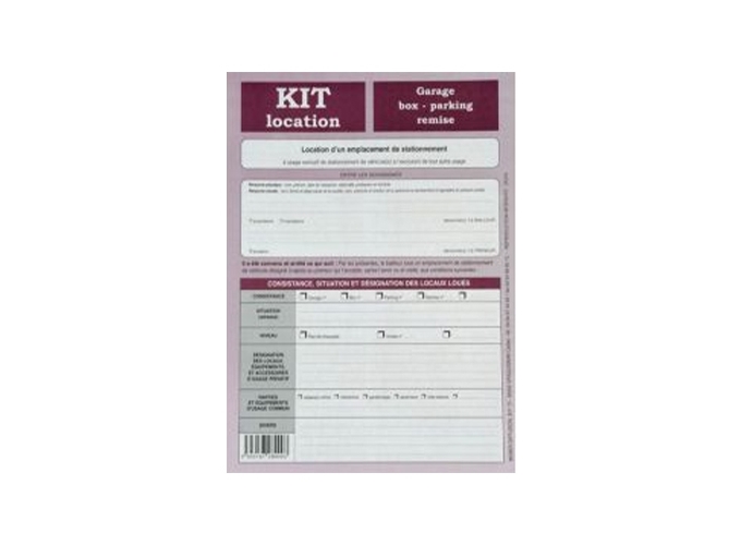 CONTRAT LOCATION GARAGE BOX PARKING 4P (5X2)