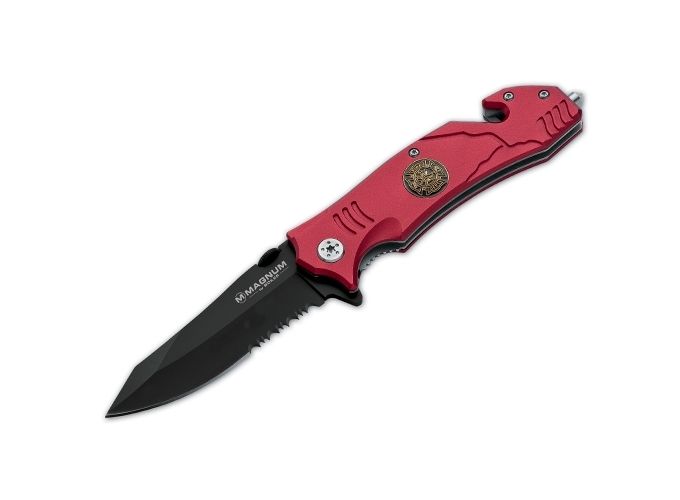 COUTEAU BOKER ''FIRE FIGHTER''  POMPIER  (1)