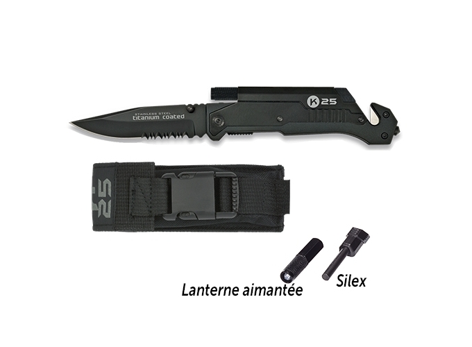 COUTEAU  TACTIQUE DE RIU  NOIR  (1)