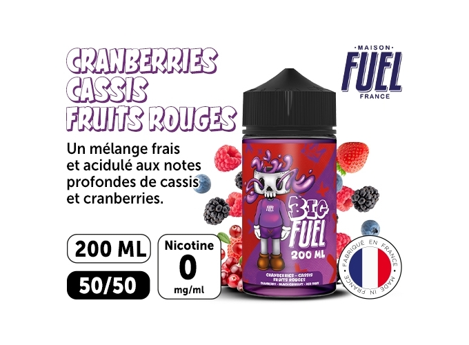 CRANBERRIES FRUITS ROUGES  200 ML BIG FUEL LIQUIDE