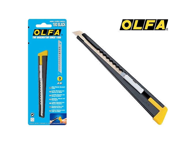 CTE CUTTER METAL OLFA 180 LAME 9MM (BTE.6)