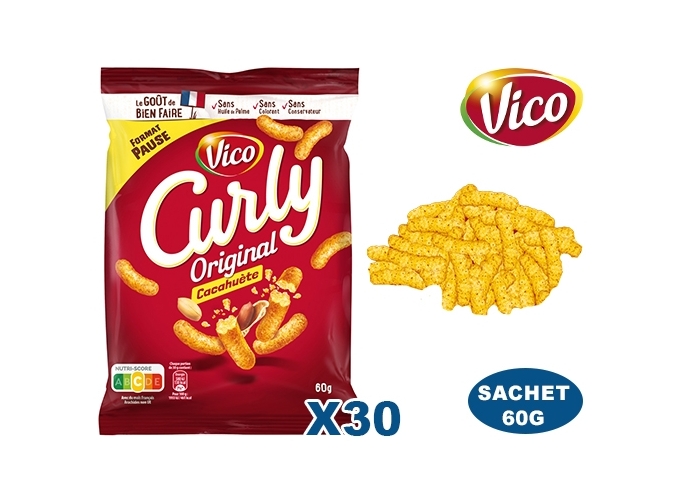 CURLY CACACHUETE L'ORIGINAL 60gr (30)