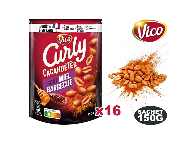 CURLY CACACHUETES MIEL BARBECUE 150GR (16)