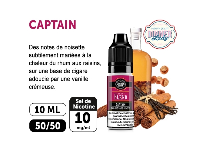 DINNER'S LADY CAPTAIN BLEND SALT 10ML 10MGML
