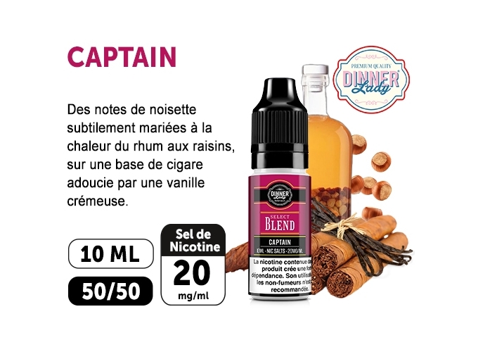 DINNER'S LADY CAPTAIN BLEND SALT 10ML 20MGML