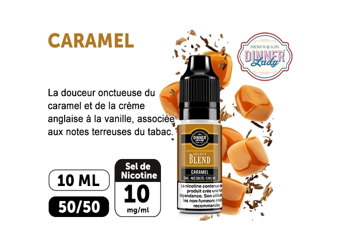 DINNER'S LADY CARAMEL BLEND SALT 10ML 10MGML