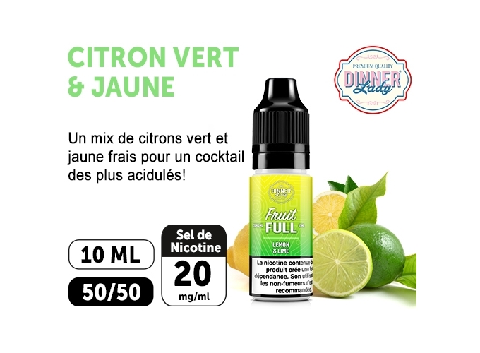 DINNER'S LADY CITRON VERT ET JAUNE 10ML 20MGML