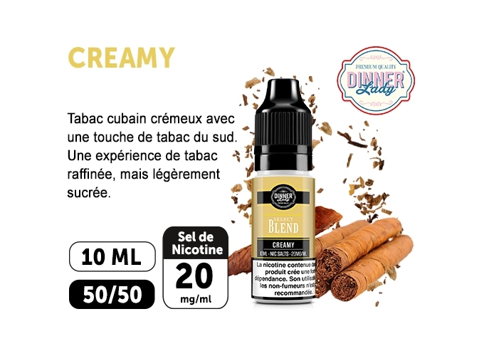 DINNER'S LADY CREAMY BLEND SALT 10ML 20MGML