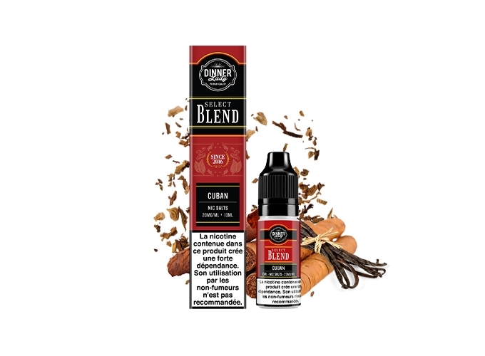 DINNER'S LADY CUBAN BLEND SALT 10ML 20MGML