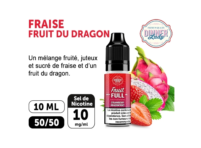 DINNER'S LADY FRAISE FRUIT DU DRAGON 10ML 10MGML