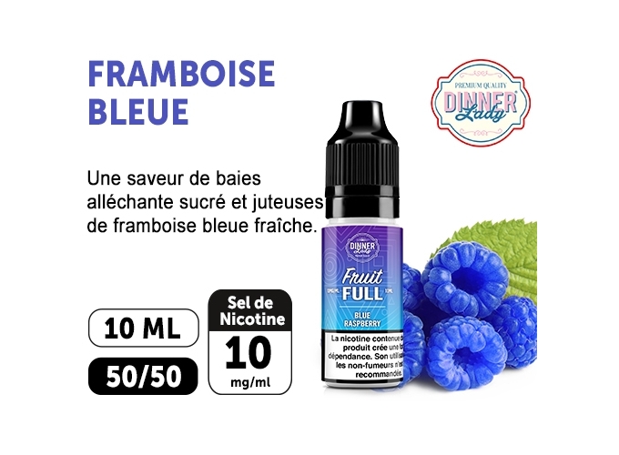 DINNER'S LADY FRAMBOISE BLEUE 10ML  10MG ML