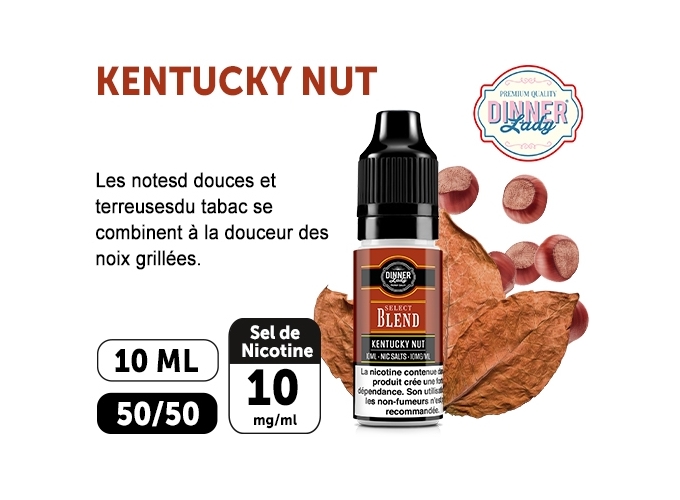 DINNER'S LADY KENTUCKY BLEND SALT 10ML 10MGML