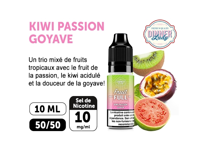 DINNER'S LADY KIWI PASSION GOYAVE 10ML  10MG ML