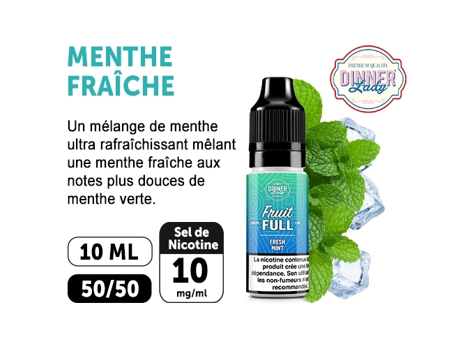 DINNER'S LADY MENTHE FRAICHE 10ML  20MG ML