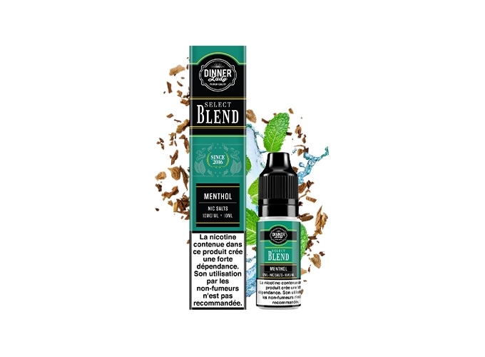 DINNER'S LADY MENTHOL BLEND SALT 10ML 10MGML