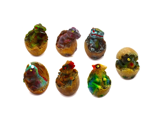 DINO 10cm OEUF SON ET LUMIERE  (BTE.8)