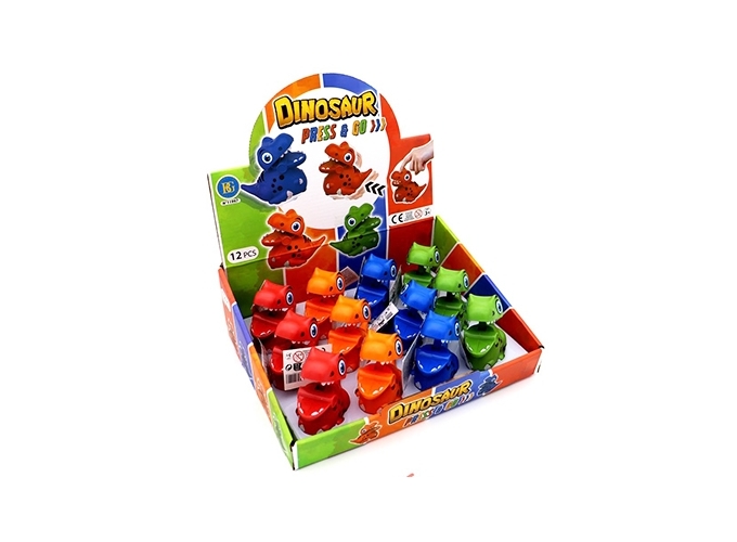 DINO 9.5cm ''PRESS AND GO''  ASS.4  (BTE.12)