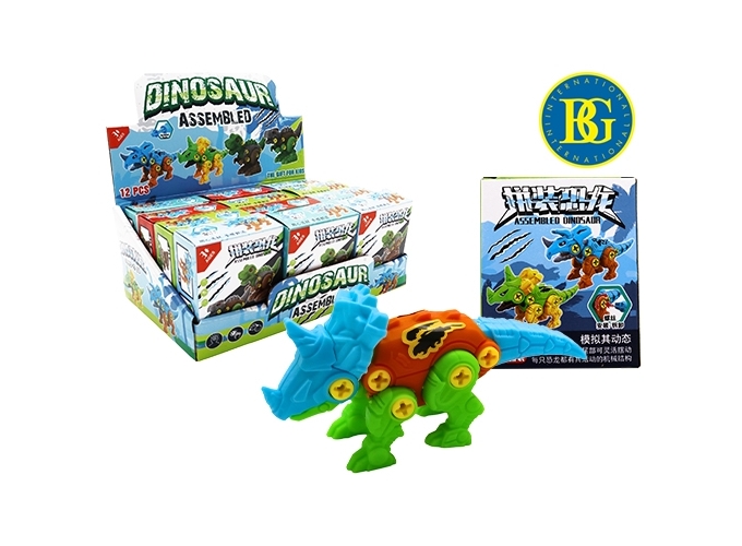 DINOSAURE PUZZLE 3D 7.5CM 4 MODELES ASS (12)