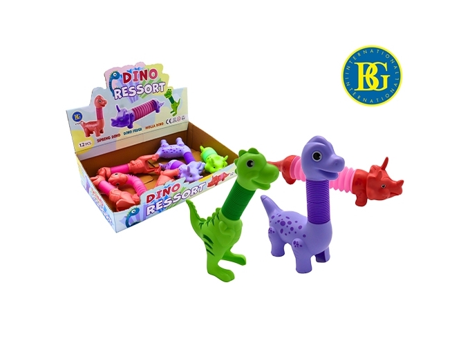DINOSAURE RESSORT 12 CM 3 MODELES ASSORTIS (12)