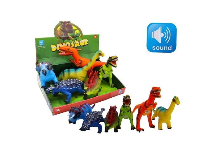 DINOSAURES 26 32CM SONIQUE 6 ASS. (BTE.6)