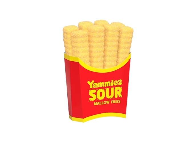 DISPLAY 12 YAMMIEZ SOUR MALLOW FRIES 44GR (1)