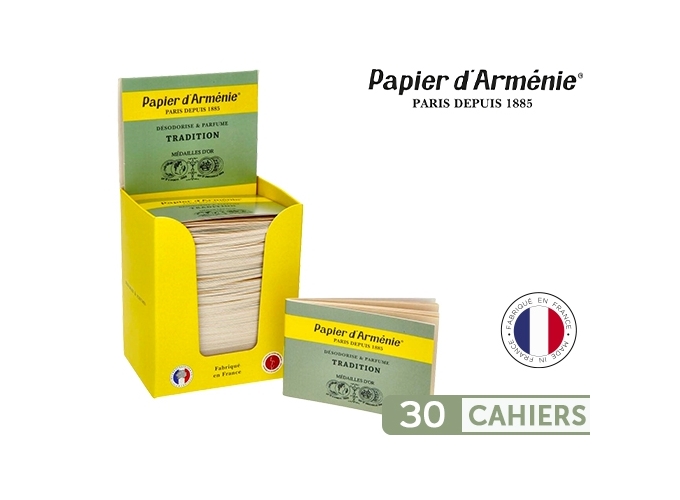 DISPLAY 30 CAHIERS PAPIER D'ARMENIE (1)