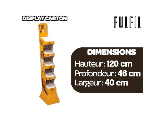 DISPLAY CARTON VIDE FULFIL