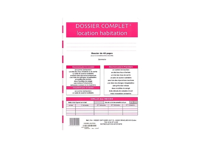 DOSSIER COMPLET 16 DOCS LOCAT. HABIT.  NOTICE  (5)